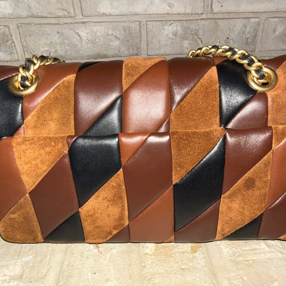 Coach Patchwork Leather Shoulder Bag - Picture 4 of 16